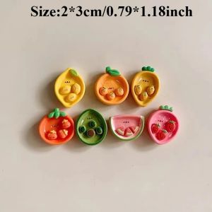 Small Cartoon Fruit Decor Plate Practical Refrigerator Magnet Adorable Accessory for Kitchen and Office Decoration