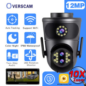 8MP 4K HD Video Surveillance Camera Wifi CCTV Outdoor Wireless Security IP Camera Dual Lens Smart app Human Detection Tracking