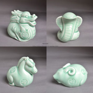 จิตรกรรมกระเบื้องเซินต์ฟรานซิส ลายสัตว์ปีกัน 12 ตัว ลูกเสือ ช้าง หมี แพะ สุนัข สุกร กระดานติดผนังตกแต่งห้องอย่างเป็นทางการ