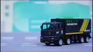 Diaper&Cored | [DO]1Pc Inertial Simulation Transport Vehicle Container Truck Express Car Educational Toy[DO]