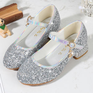 baomafanxi | Silver Princess Style Girls Dress Shoes