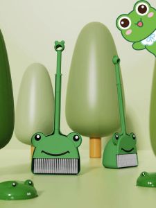 Childrens Broom Dustpan Suit For Home Baby Garbage Shovel Child Sweeping Frog Toy Kindergarten Student Broom