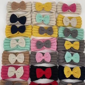 Bandana Bayi Kupu Kupu Full Rajut Wol untuk Bayi 0 - 1 tahun Baby Headband