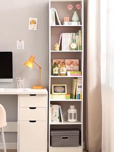 Rak Buku Kayu 180CM Lemari Buku Susun Rak Buku Minimalis Lemari Buku Aesthetic Rak Serbaguna