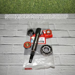 paketan 4 item as pully (KVY) + bearing 6002 bak cvt kuningan + laher bambu set + bearing rasio 6204 as pully motor honda beat karbu lama spacy karbu scoopy karbu
