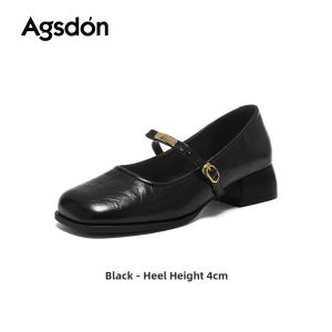 Agsdon | Mary Jane Summer Dress Match Vintage French Work Shoes