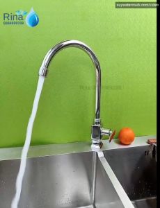 Vòi Rửa Chén Bát Lạnh Cao Cấp RINA RN6015 Xoay 360 Độ Vòi Vòi Rửa Chén Lạnh Thau Xi Bóng Ống 20 Chén Lạnh Nước Mạnh Chén Lạnh Xịn