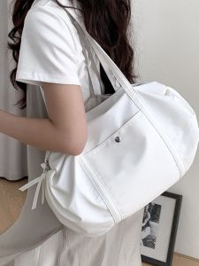 AOA Korean Ins Nylon Lightweight and Large Capacity Leisure Sports Travel Gym Bag Satchel Shoulder Tote Bag