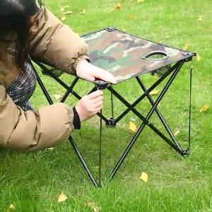 OKASUMI 3 Piece Table Chair Set Outdoor Foldable Beach Chair Camping Portable Fishing Picnic Folding Tables Chairs