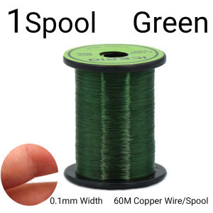 0.1mm Ultra Fine Soft Copper Wire for Fly Tying Ribbing for NymphsReinforcementZebra MidgeFishing Fly Making Supplies