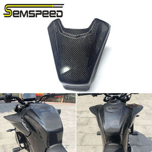 SEMSPEED Carbon Fiber Motorcycle Heighten Gas Fuel Tank Cap Cover Raised For CFMOTO 800NK 2023