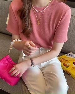 Waffle Texture Loose Short Sleeve T-Shirt 圆领宽松华夫格短袖T恤