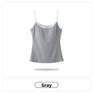 Miiow | Sweet Style Lace Halter Vest Women Summer 2025 New Slimming One-Piece Bra Pad Base Layer Outdoor Wear MiiOW Cat Person