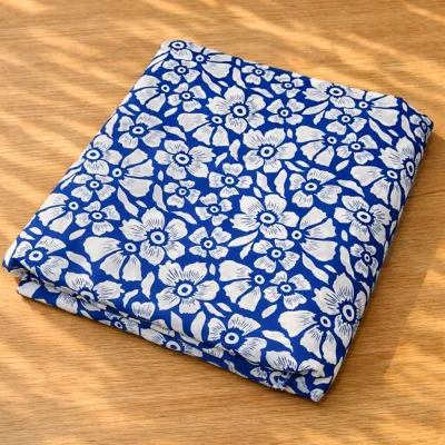 100% Pure Cotton Poplin Digital Printing Fabric Kain Floral Bidang 145cm