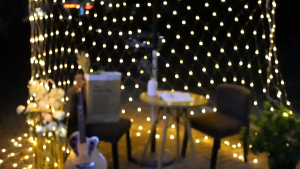 Christmas Festival 96LED Lights Net Mesh Curtain Wedding Party Outdoor Waterproof Lamp