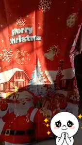 10PCS Christmas curtains new design 100*210CM Santa Claus print Curtains for windows elegant room aesthetic kurtina curtains at mahaba