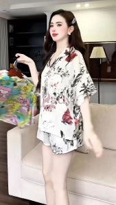 Bộ sọt cánh dơi pijama lụa thoáng mát phom dáng bigsize rộng rãi thoải mái hàng thiết kế từ 45-70kg
