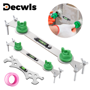 Stainless Steel Hot And Cold Water Pipe Leveler With Bubble Level IndicatorTools Faucet/Shower/Water Heater/Pipe Leveling Tool