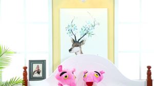 60/200CM Cute Cartoon Character Plush Pink Panther Leopard Soft Stuffed Animal Doll For Kid Children Gift For Kids Boys Birthday Present