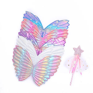 VMQ Colorful Butterfly Wings Angel Wings Children Birthday Party Performances Decoration MV