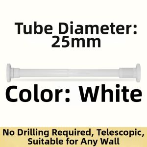 New Thickened Stainless Steel Non-Drilling Adjustable Curtain Rod