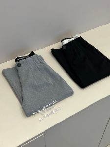 Bora Boys Suit Pants Fashionable Childrens Clothing Autumn Winter High Waist Cotton Trousers Straight Leg Casual Pants