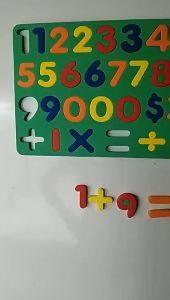 แม่เหล็กโฟมตัวอักษร ตัวเลข รูปร่างรูปทรง ติดกระดานแม่เหล็ก ทำสื่อการเรียนรู้สำหรับเด็ก