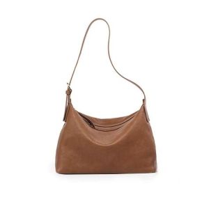Top Layer Vegetable Tanned Cowhide Crossbody Bag Retro Hobo Shoulder Bag Womens Underarm Bag Lunch Box Style New 2025