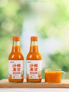 Original Honeysuckle Juice Pulp Fresh Squeezed Honeysuckle Fruit Pulp 252ml Glass Bottle Natural Fruit Juice from Shanxi