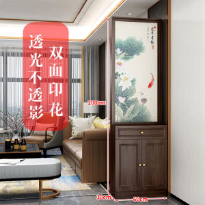 Modern Minimalist New Chinese Style Living Room Entrance Partition Cabinet Multi-Function Storage Shelf Home Decor Furniture
