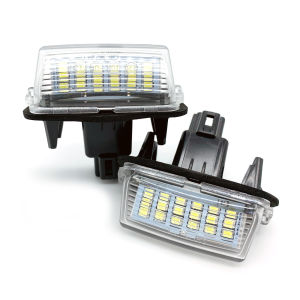 ไฟหมายเลขป้ายทะเบียนรถ LED สำหรับรถยนต์ Toyota Camry 50หมายเลข LED เหมาะสำหรับเปอโยต์ซีตรอง306 307 406 C3สำหรับ Yaris