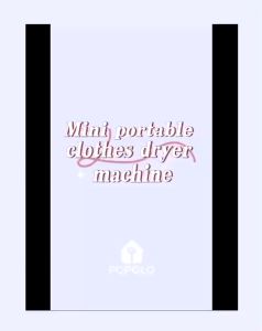 Electric dryer warm air dryer hanging design / a machine multi-purpose / mini dryer portable mini