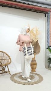 Totebag Resleting Nudie Bag: Custom Sablon Untuk Souvenir