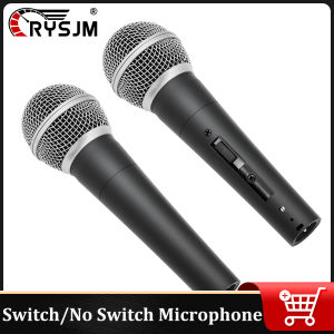 Switch / Without Switch Metal Cardioid Dynamic Wired Microphone Professional Microphone for Karaoke BBOX Recording Vocal Singing