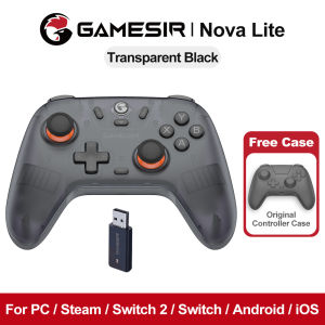 GameSir | GameSir Nova Lite Gamepad for Nintendo Switch 2/1 PC iOS Android Steam Game Controller Tri-modes Connectivity Hall Effect Sticks