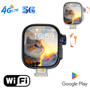 Đồng Hồ Thông Minh JC02 Pro Màn Hình AMOLED Cong 2.2 Inch 180 ° Camera Xoay GPS WiFi Android 9.0 Có Khe Cắm SIM Theo Dõi Sức Khỏe & Giấc Ngủ