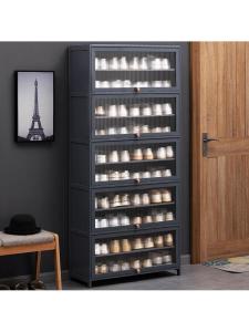 MOLORE | Tall Multilevel Shoe Cabinet with Door