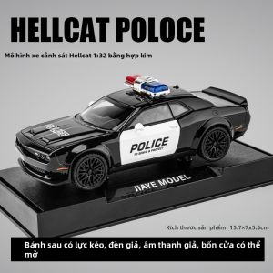 Mô Hình Xe Cảnh Sát & Cứu Hỏa Đèn Âm Thanh Phong Cách Retro Tỷ Lệ 1/32
