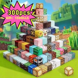 10-500pcs DIY Magnetics Building Blocks Mini World Magnetic Building Blocks Puzzle Blocks For Childrens Birthday Gifts