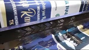 SPANDUK BANNER RAMADHAN 1446 - SELAMAT MENUNAIKAN IBADAH PUASA BISA CUSTOM NAMA LEMBAGA