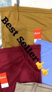 BAYIe - 6 PCS Singlet / Tanktop / Kaos Dalam Wanita Remaja WARNA Tali Kecil YUTIND SA77A Bahan Katun Size M L XL XXL