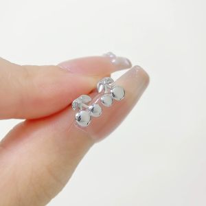 LAZO DIAMOND Little V.I.P Sweet Cherry Diamond Earrings in 9k White Gold