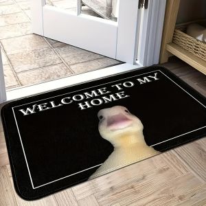 VIKAMA Funny Duck Doormat Transform Your Room with Quirky Fun Floor Art Ideal for Entryway and Bedroom Quirky Themed Decor