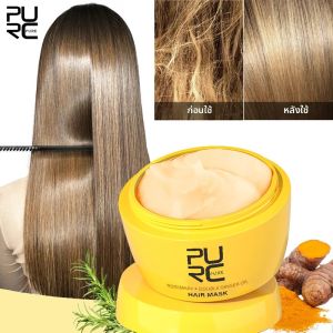 PURC มาส์กบํารุงผมด้วยน้ํามันโรสแมรี่และขิง Smoothing Repair เสีย Frizz Deep Conditioning Hair Care