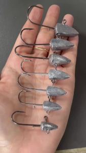 Lurestiker 5pcs 3.5g 5g 7g 10g 21g 28g Soft Lure Texas Rig Fishing Tackle fishing crank jig head hooks Artificial