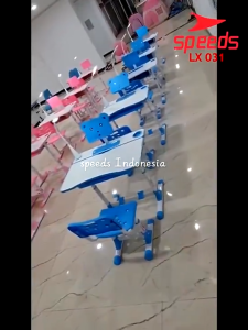 SPEEDS Meja Kursi Belajar Anak UK. 70cm Meja Kursi Sekolah Meja Tulis Anak Portable 031-23
