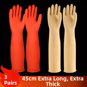 Long-Sleeved Waterproof Kitchen Gloves