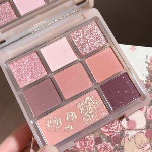 Sweet Desire Rose Shimmer Rabbit Garden Eight Color Eyeshadow Palette Sparkling Low Saturation Earth Tone Drunken Rose Powder