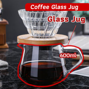 Masely Household Glass Coffee Jug Hand Brewed Coffee Maker Teapot