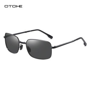 OTOHE Photochromic Sunglasses Foldable Men Women Polarized Chameleon Glasses Driving Goggles Anti-glare Sun Glasses Night Vision Lens UV Protection Chic Retro Sun glasses